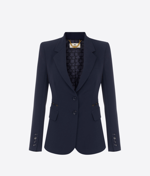 ELISABETTA FRANCHI GIACCA GIACCA IN DOPPIO CRÊPE STRETCH