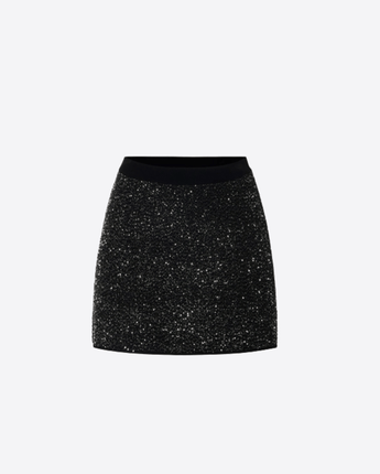 ELISABETTA FRANCHI GONNA GONNA IN MAGLIA CON PAILLETTES