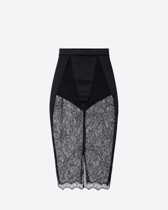 ELISABETTA FRANCHI GONNA GONNA IN PIZZO FLOREALE