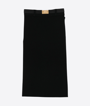Elisabetta Franchi GONNA NERO / 10A GONNA CON APPLICAZIONE LOGATA