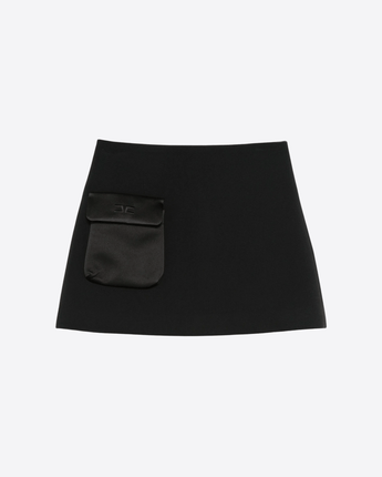 Elisabetta Franchi GONNA NERO / 10A MINIGONNA CON TASCA IN RASO