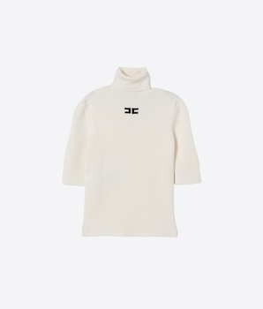 Elisabetta Franchi MAGLIA MILK / 10A MAGLIA DOLCEVITA IN MISTO VISCOSA