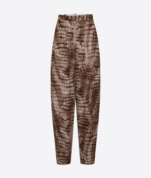 Elisabetta Franchi PANTALONI IN JERSEY LEGGERO CON STAMPA ALLIGATORE Elisabetta Franchi PA16261E2 644