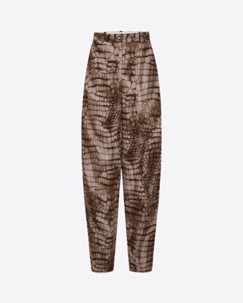 Elisabetta Franchi PANTALONI IN JERSEY LEGGERO CON STAMPA ALLIGATORE Elisabetta Franchi PA16261E2 644