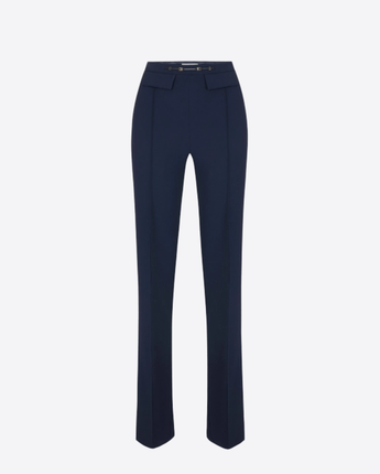 ELISABETTA FRANCHI PANTALONI PANTALONI IN DOPPIO CRÊPE STRETCH