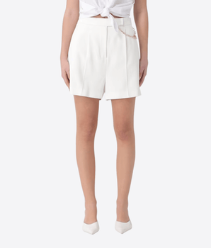 Elisabetta Franchi SHORTS IN GABARDINA CON LOGO GIOIELLO Elisabetta Franchi SH00561E2 360