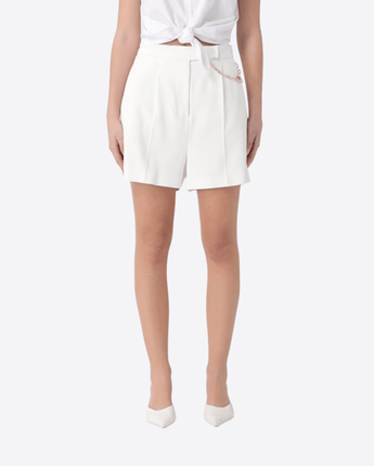 Elisabetta Franchi SHORTS IN GABARDINA CON LOGO GIOIELLO Elisabetta Franchi SH00561E2 360