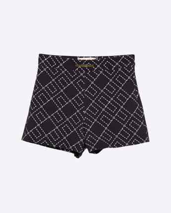 Elisabetta Franchi SHORTS NERO / 8A SHORTS CON STAMPA PAISLEY