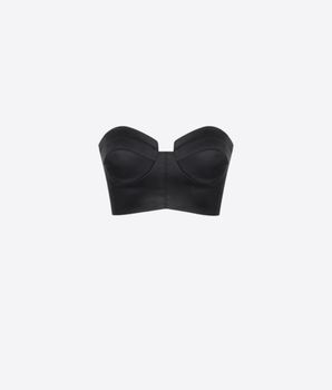 ELISABETTA FRANCHI TOP TOP IN RASO STRETCH