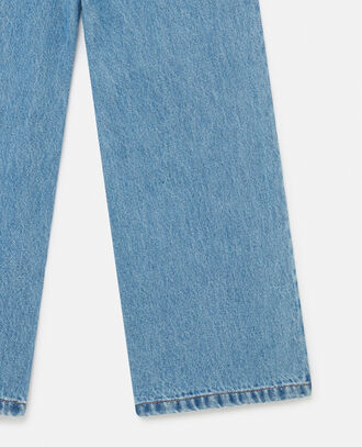 STELLA McCARTNEY | JEANS IN DENIM CON LAVAGGIO  VINTAGE E GAMBA DRITTA