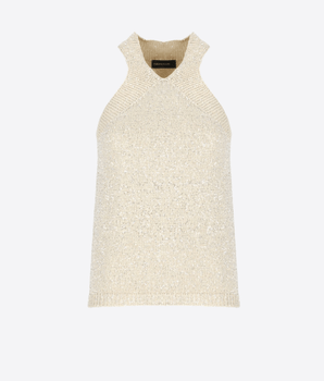 FABIANA FILIPPI BEIJE / 42 TOP IN MISTO COTONE