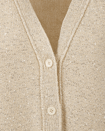FABIANA FILIPPI CARDIGAN VANIGLIA