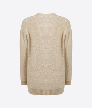 FABIANA FILIPPI CARDIGAN VANIGLIA