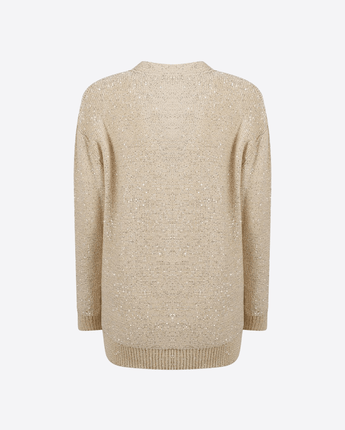 FABIANA FILIPPI CARDIGAN VANIGLIA