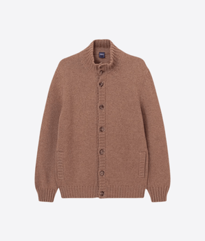 FEDELI GIACCA NATURAL / 50 CARDIGAN FAVONIUS IN CHASHMERE