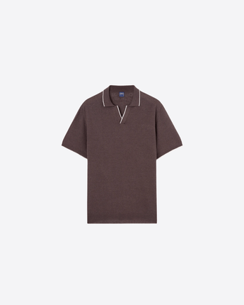 FEDELI POLO POLO DELTA IN COTONE E LINO