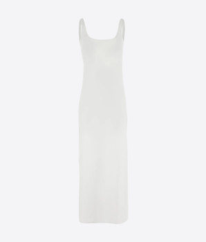 FISICO Abbigliamento e accessori BIANCO / XS ABITO LUNGO IN MICROFIBRA