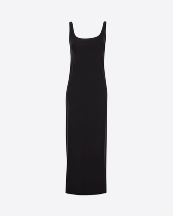 FISICO Abbigliamento e accessori NERO / XS ABITO LUNGO IN MICROFIBRA