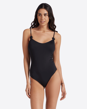 FISICO COSTUME DA BAGNO COSTUME INTERO CON ANELLI MACRAME'