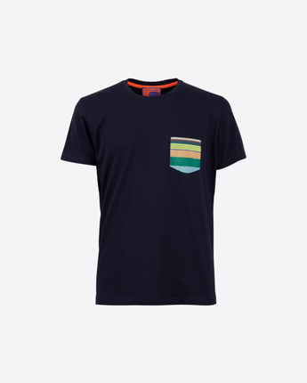 GALLO Abbigliamento e accessori ABETE / S T-SHIRT UOMO IN COTONE TINTA UNITA E TASCHINO MULTICOLOR