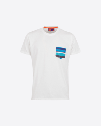 GALLO Abbigliamento e accessori ROYAL / S T-SHIRT UOMO IN COTONE TINTA UNITA E TASCHINO MULTICOLOR