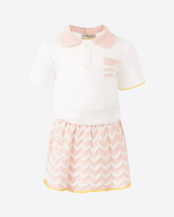 GENSAMI Abbigliamento e accessori ROSA / 12M MAGLIA IN JERSEY HAPPY ZIGZAG