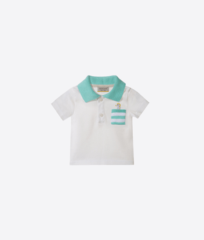 GENSAMI Abbigliamento e accessori VERDE ACQUA / 12M T-SHIRT CON CAVALLUCCIO MARINO
