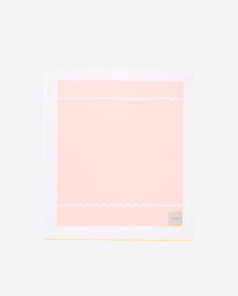 GENSAMI COPERTA BIANCO/ROSA / UNI COPERTA IN MAGLIA