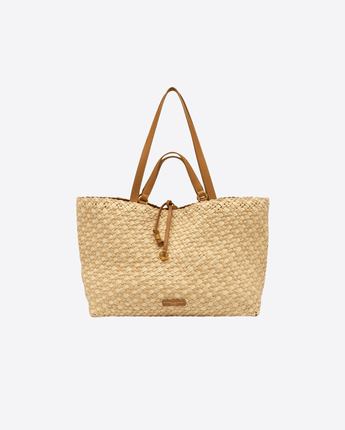 GIANNI CHIARINI BORSA NATURALE / UNI BORSA MERCY IN PAGLIA INTRECCIATA