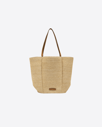 GIANNI CHIARINI BORSA NATURALE / UNI BORSA SHOPPER LILY IN PAGLIA INTRECCIATA