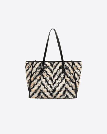 GIANNI CHIARINI BORSA NERO/BIANCO / UNI SHOPPING BAG MARCELLA