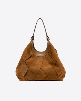 GIANNI CHIARINI UNI BORSA DUA MAXI IN CAMOSCIO CARAMEL GIANNI CHIARINI