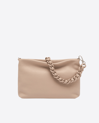 GIANNI CHIARINI UNI POCHETTE BRENDA IN PELLE MARTELLATA PINK SALT GIANNI CHIARINI