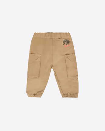 KENZO PANTALONE BEIGE / 12M PANTALONE CON TASCONI