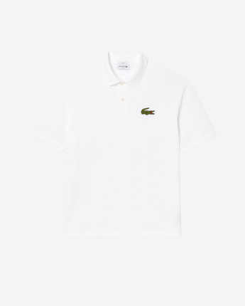 LACOSTE Abbigliamento e accessori BIANCO / S Polo loose fit in piqué con stemma L.12.12