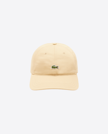 LACOSTE CAPPELLO BEIGE / UNI CAPPELLINO IN TWILL DI COTONE