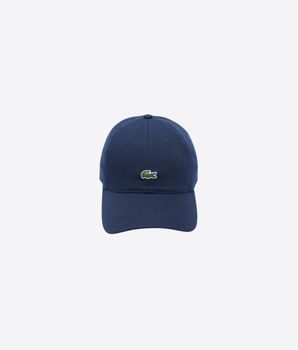 LACOSTE CAPPELLO BLU / UNI CAPPELLINO IN TWILL DI COTONE