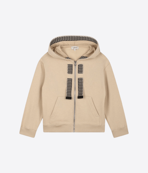 LANVIN Abbigliamento e accessori BEIGE / 10A CARDIGAN LUNGO CON CAPPUCCIO