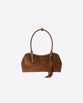 LAUREN RALPH LAUREN BORSA TABACCO CHIARO / UNI BAULETTO MARCY GRANDE IN CAMOSCIO