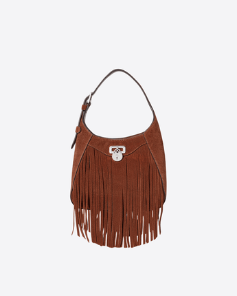 LAUREN RALPH LAUREN BORSA TAN / UNI BORSA A MANO RL FRINGE TRIM