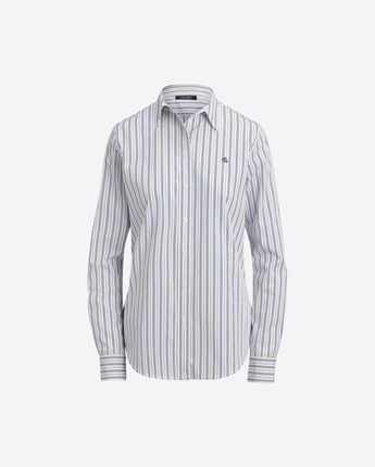 LAUREN RALPH LAUREN CAMICIA CAMICIA IN POPELINE A RIGHE