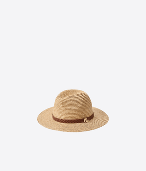 LAUREN RALPH LAUREN CAPPELLO NATURAL / UNI FEDORA IN RAFIA