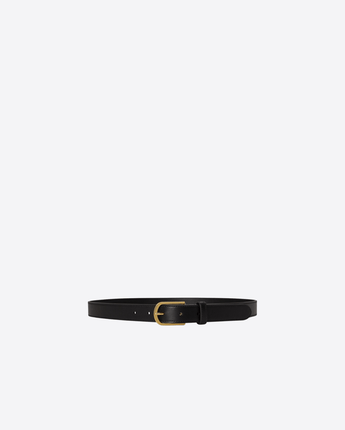 LAUREN RALPH LAUREN CINTURA CINTURA IN PELLE CON FIBBIA ARROTONDATA