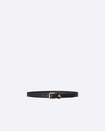 LAUREN RALPH LAUREN CINTURA CINTURA IN PELLE CON LOGO SUL PASSANTE