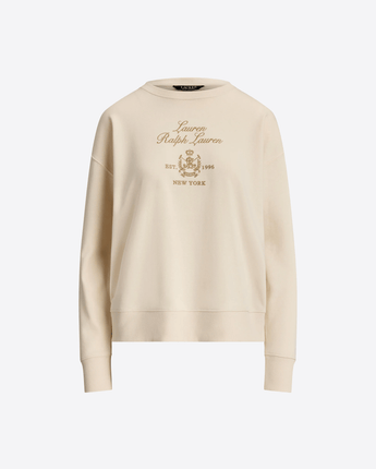 LAUREN RALPH LAUREN FELPA FELPA GIROCOLLO IN MISTO COTONE