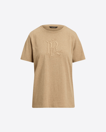 LAUREN RALPH LAUREN MAGLIA MAGLIETTA IN JERSEY MELANGE CON LOGO