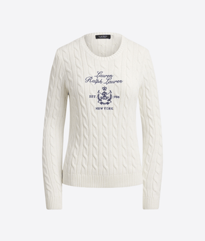 LAUREN RALPH LAUREN MAGLIA MAGLIONE A TRECCIA LAUREN RALPH LAUREN