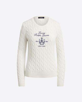 LAUREN RALPH LAUREN MAGLIA MAGLIONE A TRECCIA LAUREN RALPH LAUREN