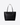 LAUREN RALPH LAUREN NERO / UNI BORSA SHOPPER TINTA UNITA CON PENDENTE IN METALLO