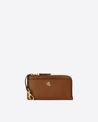 LAUREN RALPH LAUREN PORTACARTE CUOIO / UNI PORTACARTE IN PELLE CON CERNIERA A L